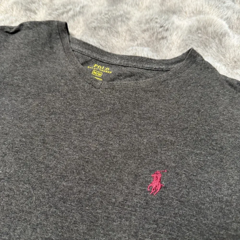 Polo Ralph Lauren Men's Grey Long Sleeve Shirt Size Medium